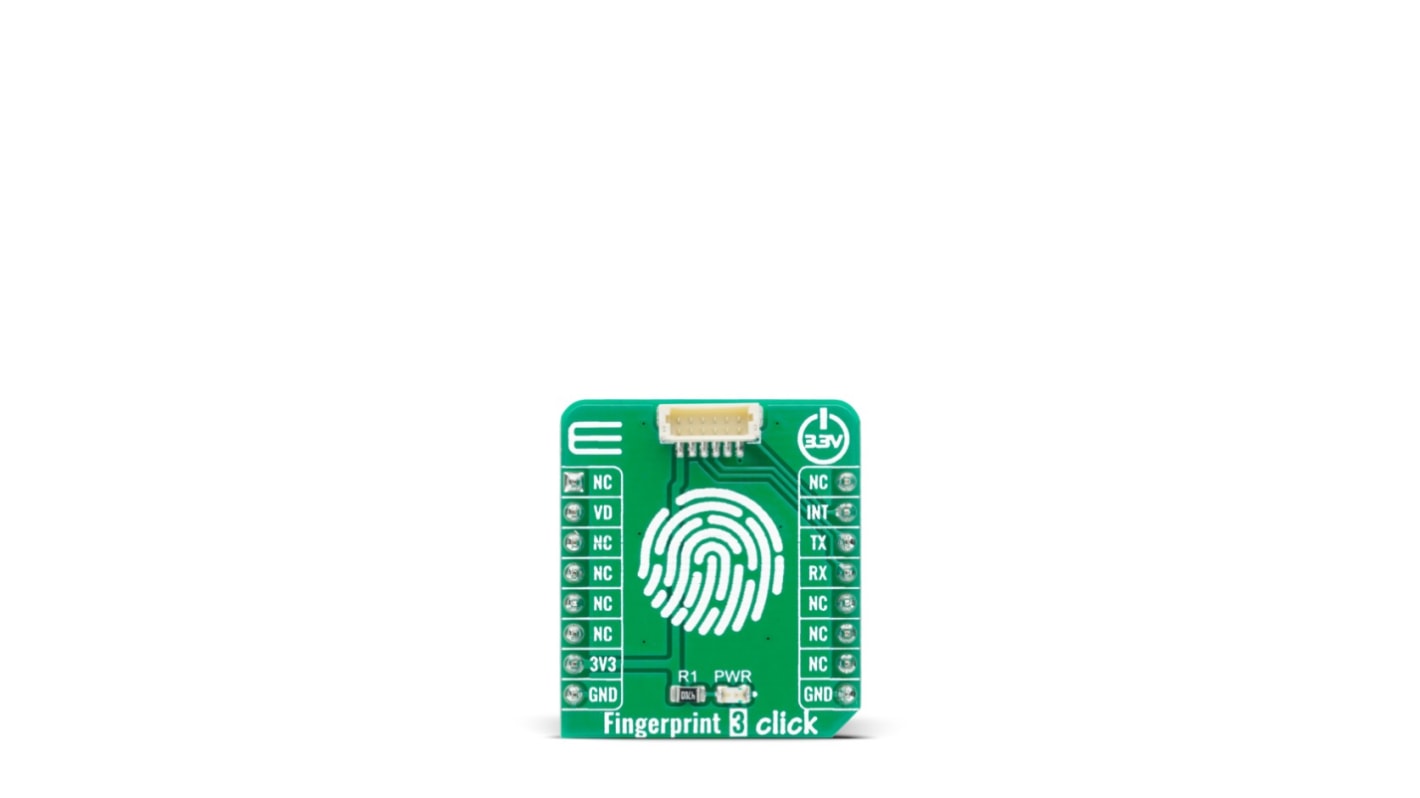 MikroElektronika Fingerprint 3 Click Development Kit for R503 MCU