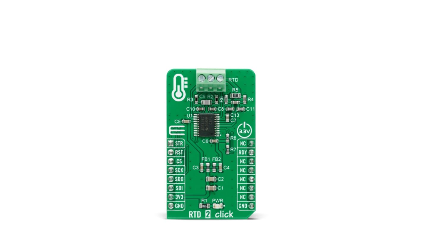 MikroElektronika RTD 2 Click Development Kit for ADS1247 RTD