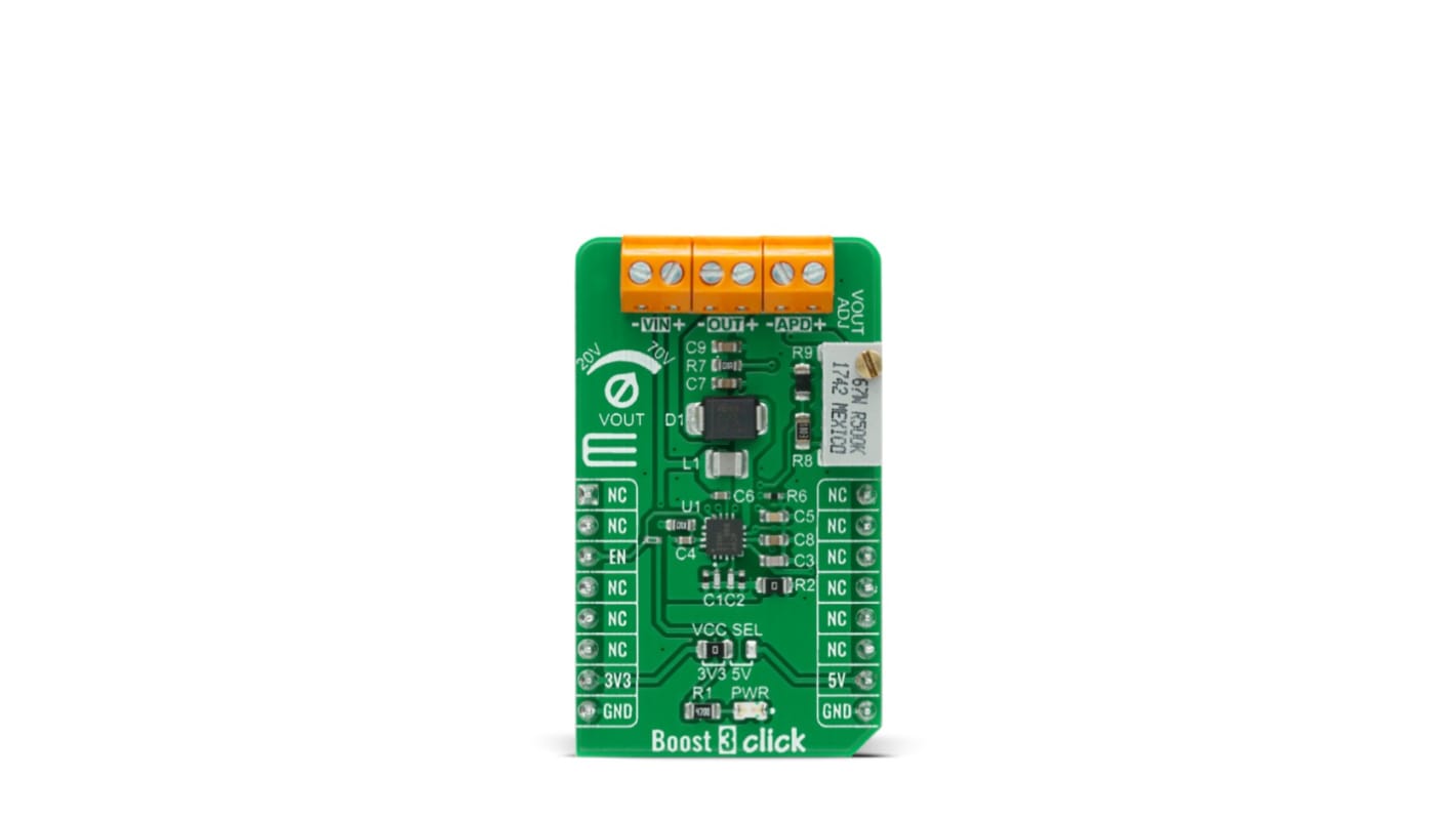 MikroElektronika BOOST 3 Click Boost Converter for TPS61391 for APD