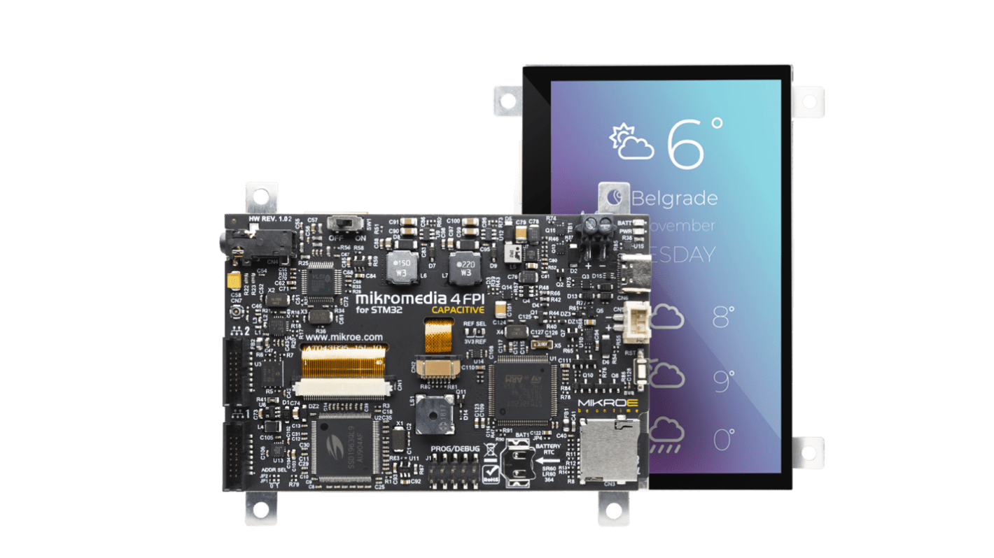 MikroElektronika 4.3in LCD显示模块, 分辨率480 x 270pixels