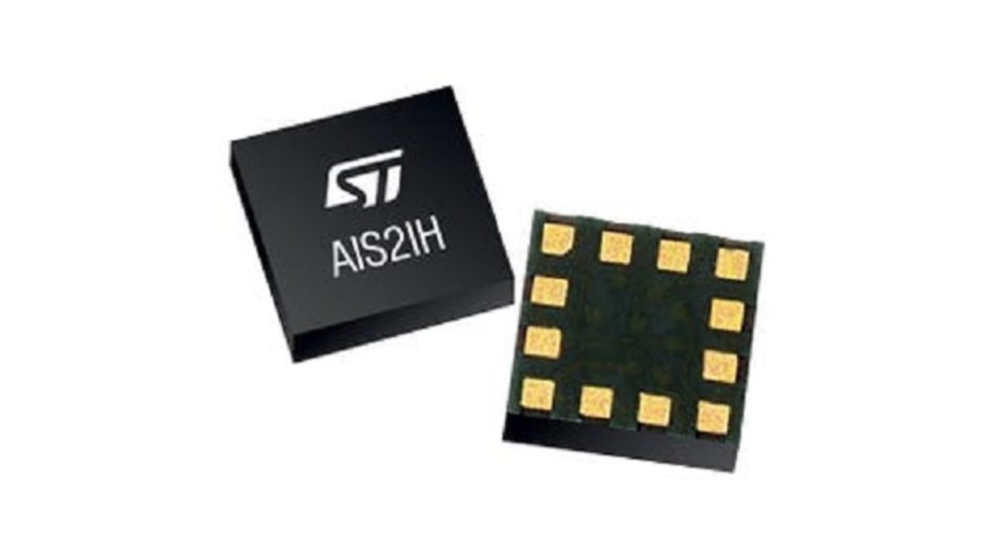 Accelerometro STMicroelectronics, 3-assi, I2C, SPI, 12 pin, LGA-12, Montaggio superficiale