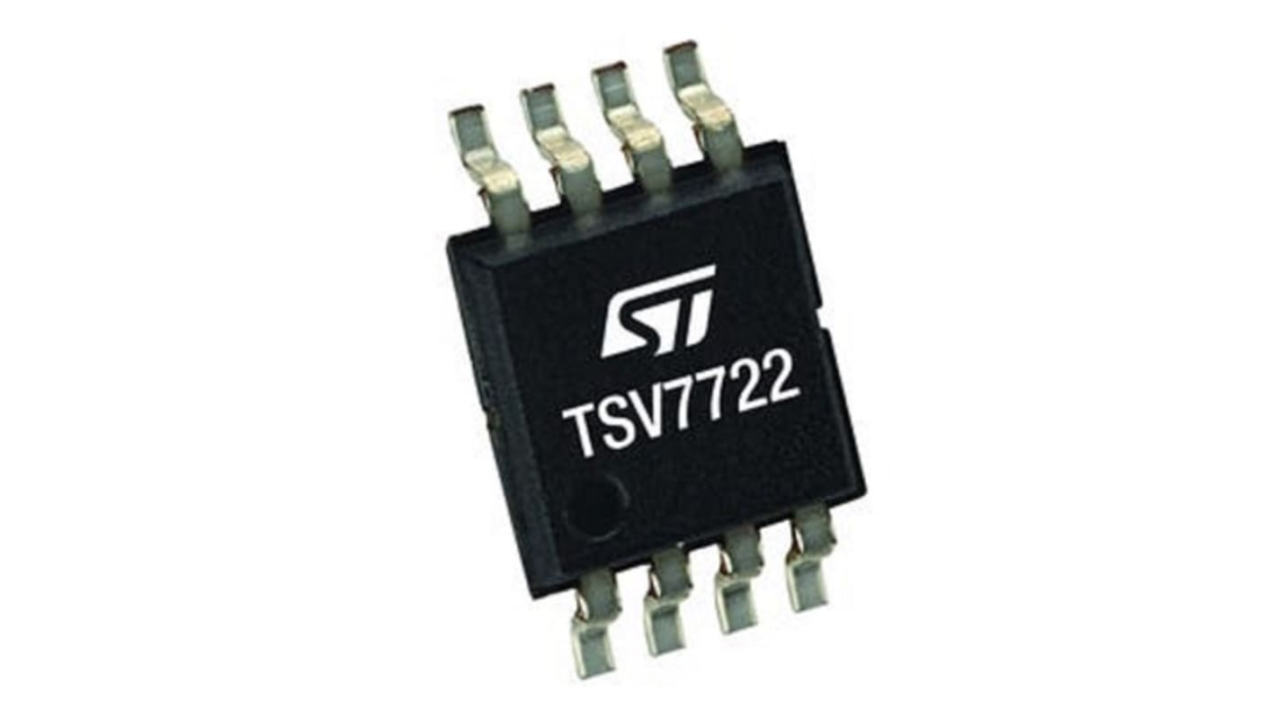 TSV7722IST STMicroelectronics, High Bandwidth, Op Amp, 22MHz, 5.5 V, 8-Pin SO8