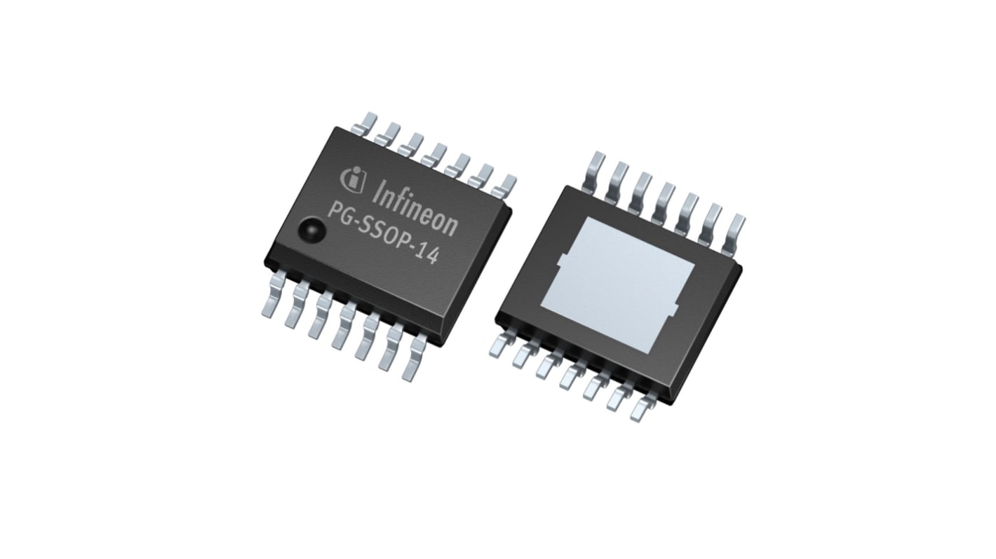 Infineon LDO稳压芯片, 5 V输出, 200mA最大输出, 单路输出, PG-SSOP, 14针, 贴片安装, 2%精度