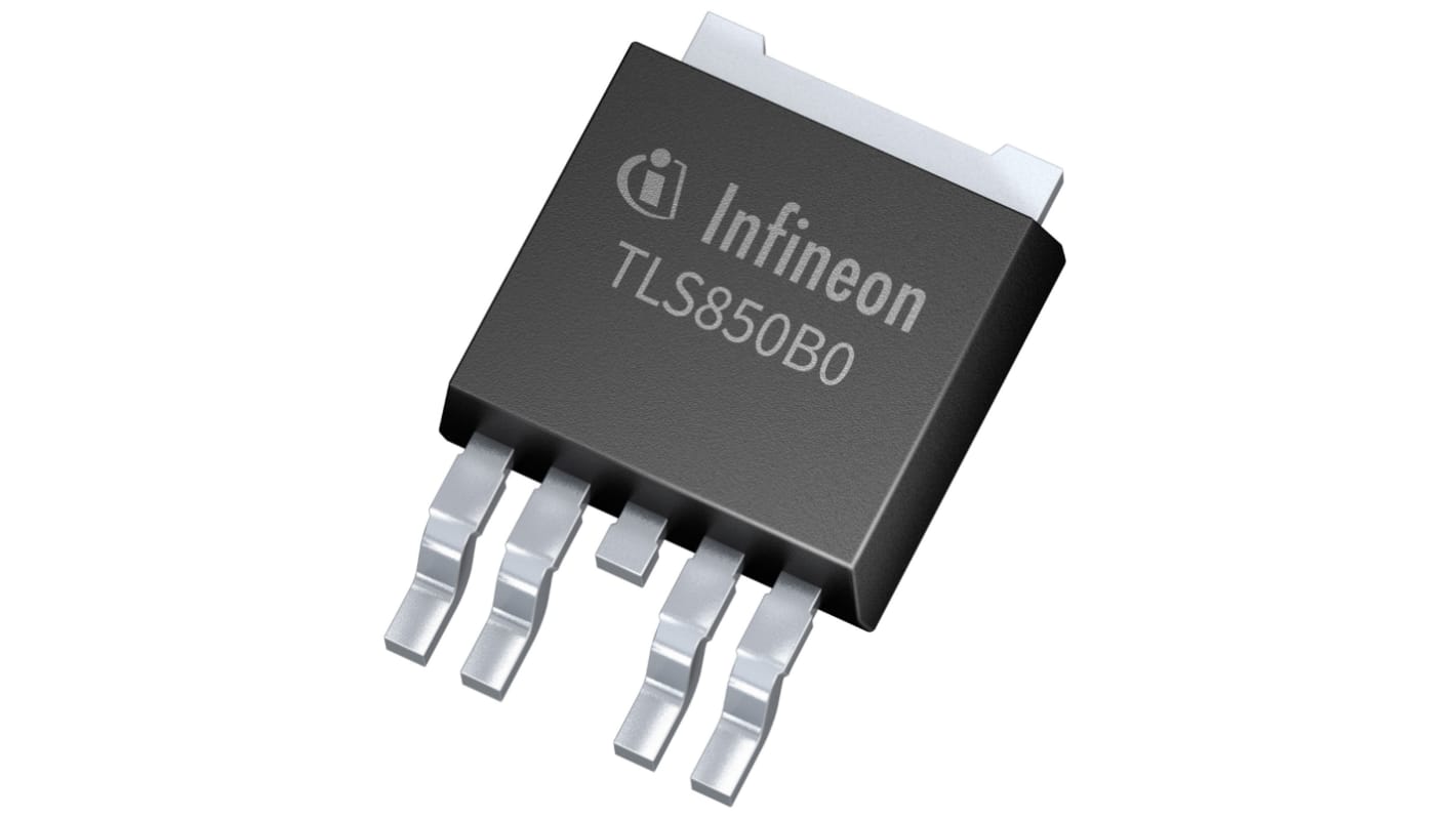 Infineon LDO稳压芯片, 5 V输出, 500mA最大输出, 单路输出, PG-TO252, 贴片, 5针
