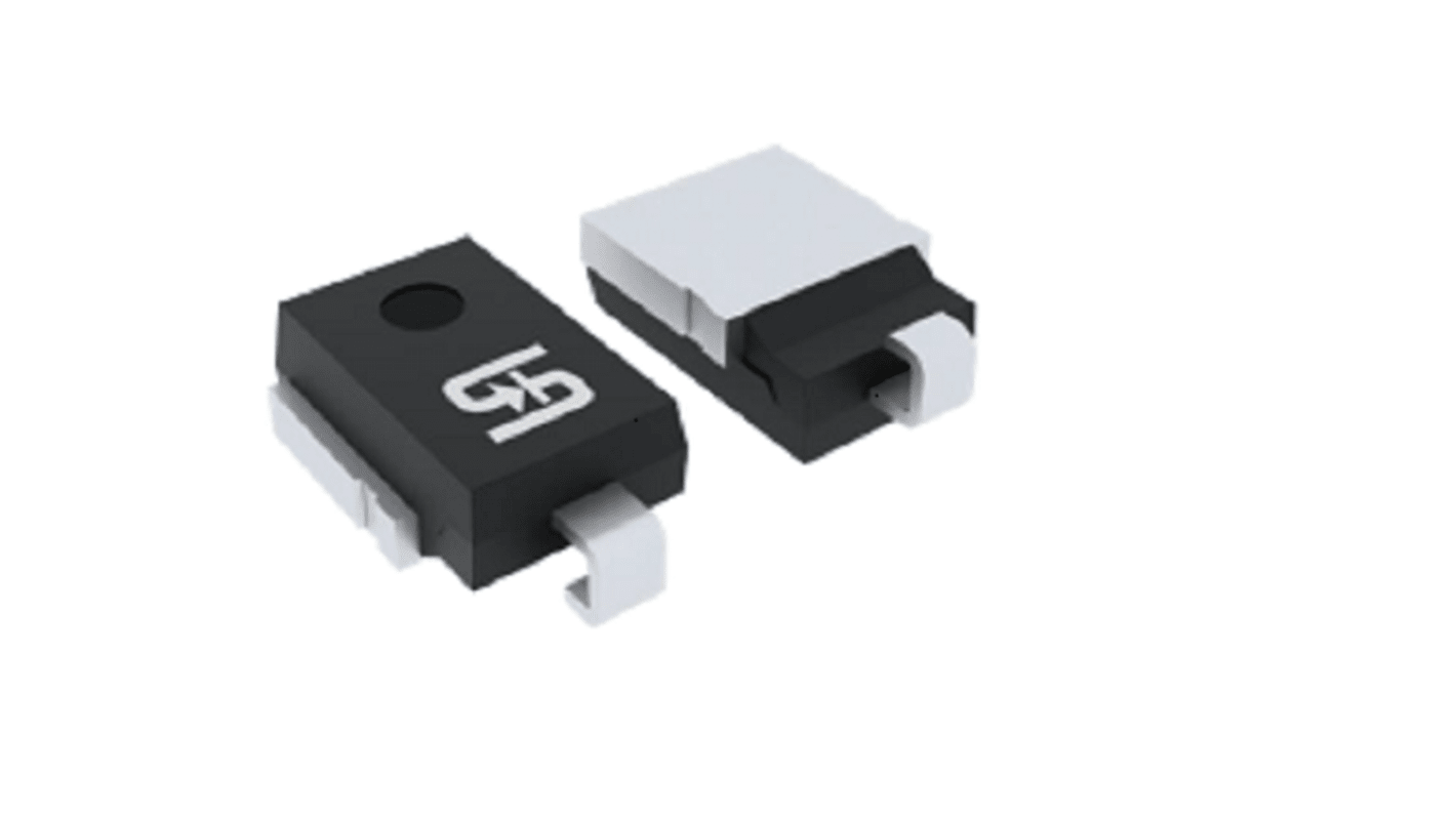 Taiwan Semiconductor TVS-Diode Uni-Directional 18.2V 12.2V min., 2-Pin, SMD DO-218AB