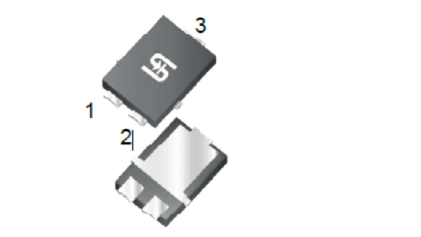 Taiwan PCB-Montage Diode, 45V / 5A, 3-Pin SMPC4,6 U