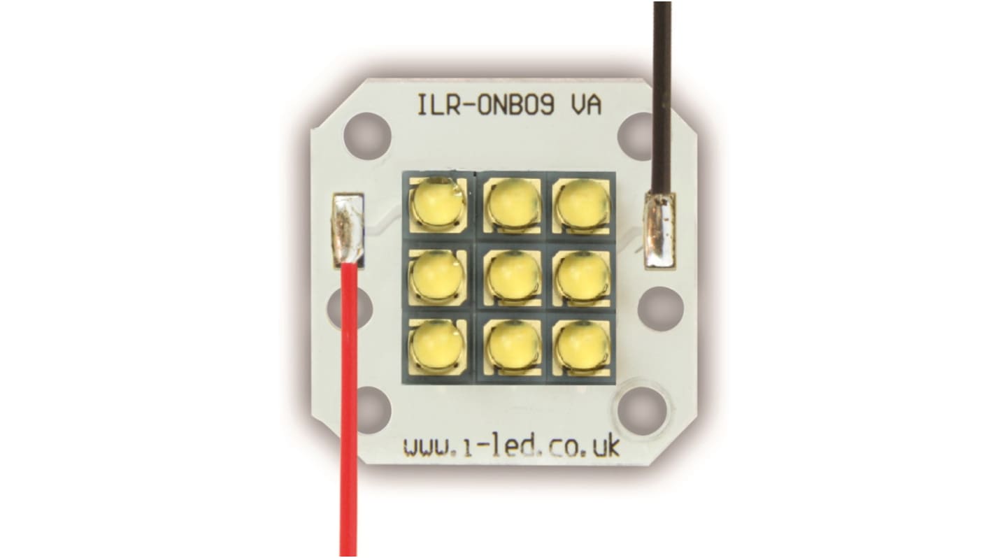 Pole LED diod, řada: OSLON Square 9 IHR-OG09-HYRE-SC221-WIR200. barva Hyper červená 9 ILS 8640mW