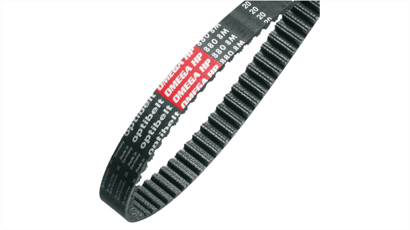 OPTIBELT 1000 8MHP 30 Timing Belt, 125 Teeth, 1000mm Length, 30mm Width