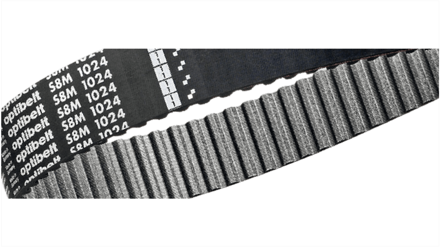 OPTIBELT 150 S8M 1480 Timing Belt, 185 Teeth, 1480mm Length, 15mm Width