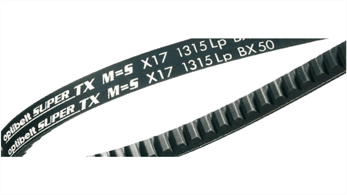 Courroie OPTIBELT SUPER TX, Section X13/AX, long primitive : 1130mm, long int: 1100mm, long ext : 1150mm