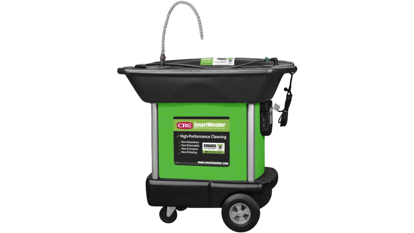CRC Mobile Heavyweight 95L Parts Washer, 450kg max Load, 1080L/h flow rate, 40 → 46°C
