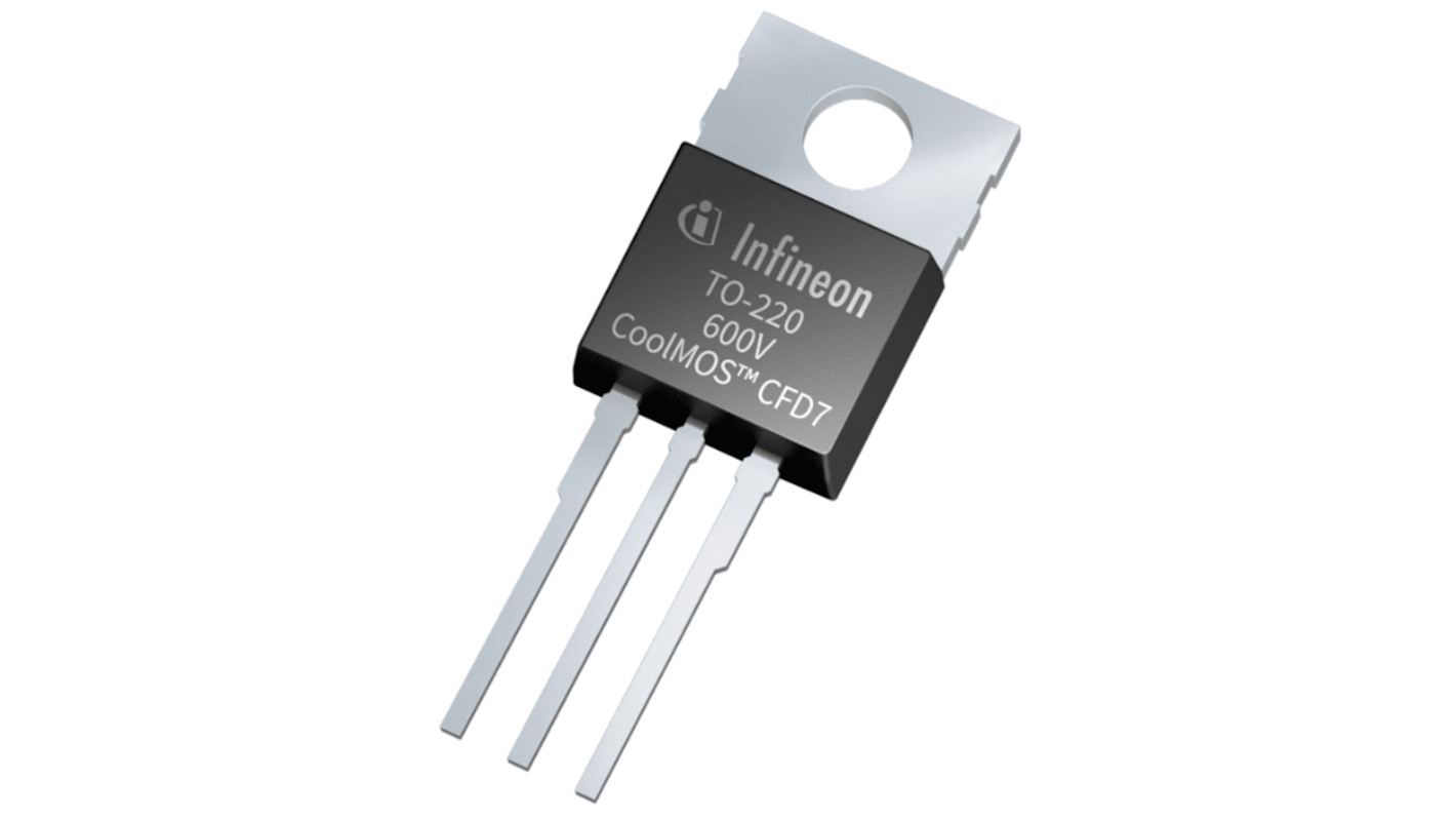 Infineon CoolMOS™ 7 N-Channel MOSFET, 12 A, 600 V, 3-Pin TO-220 IPP60R210CFD7XKSA1