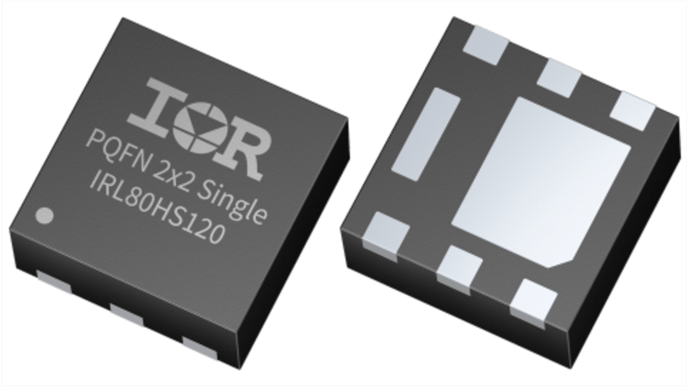 Infineon HEXFET N-Channel MOSFET, 12.5 A, 80 V, 6-Pin DFN2020 IRL80HS120