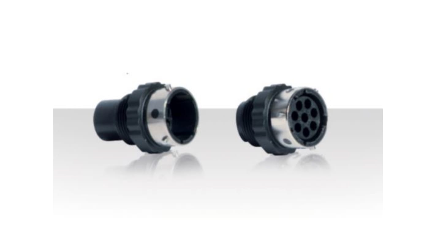 Connettore circolare Souriau Sunbank by Eaton, femmina, serie UTG, Standard, 12 poli, montaggio sospeso