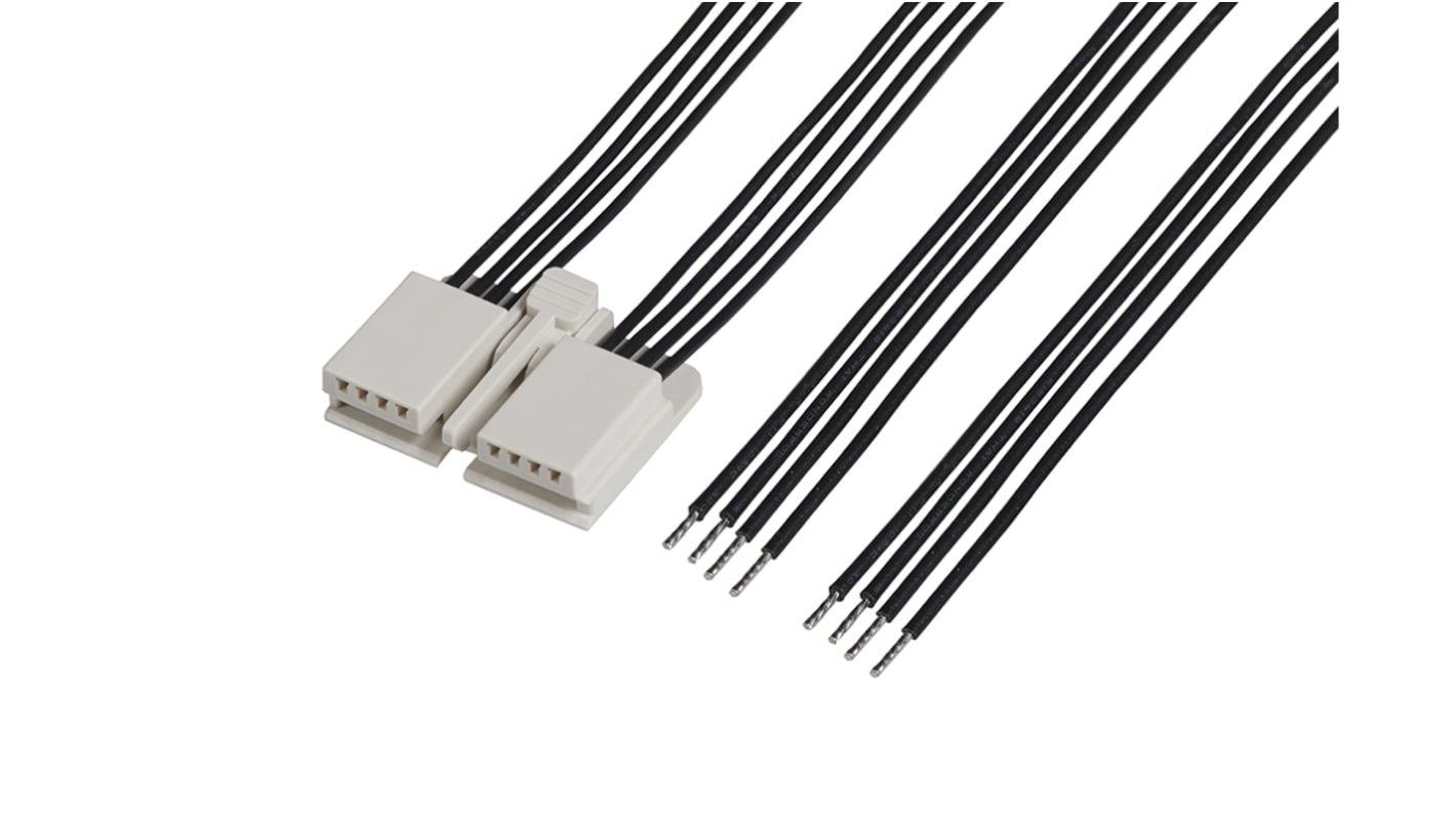 Conjunto de cables Molex Edge Lock, long. 100mm, 2 vías, paso 2mm