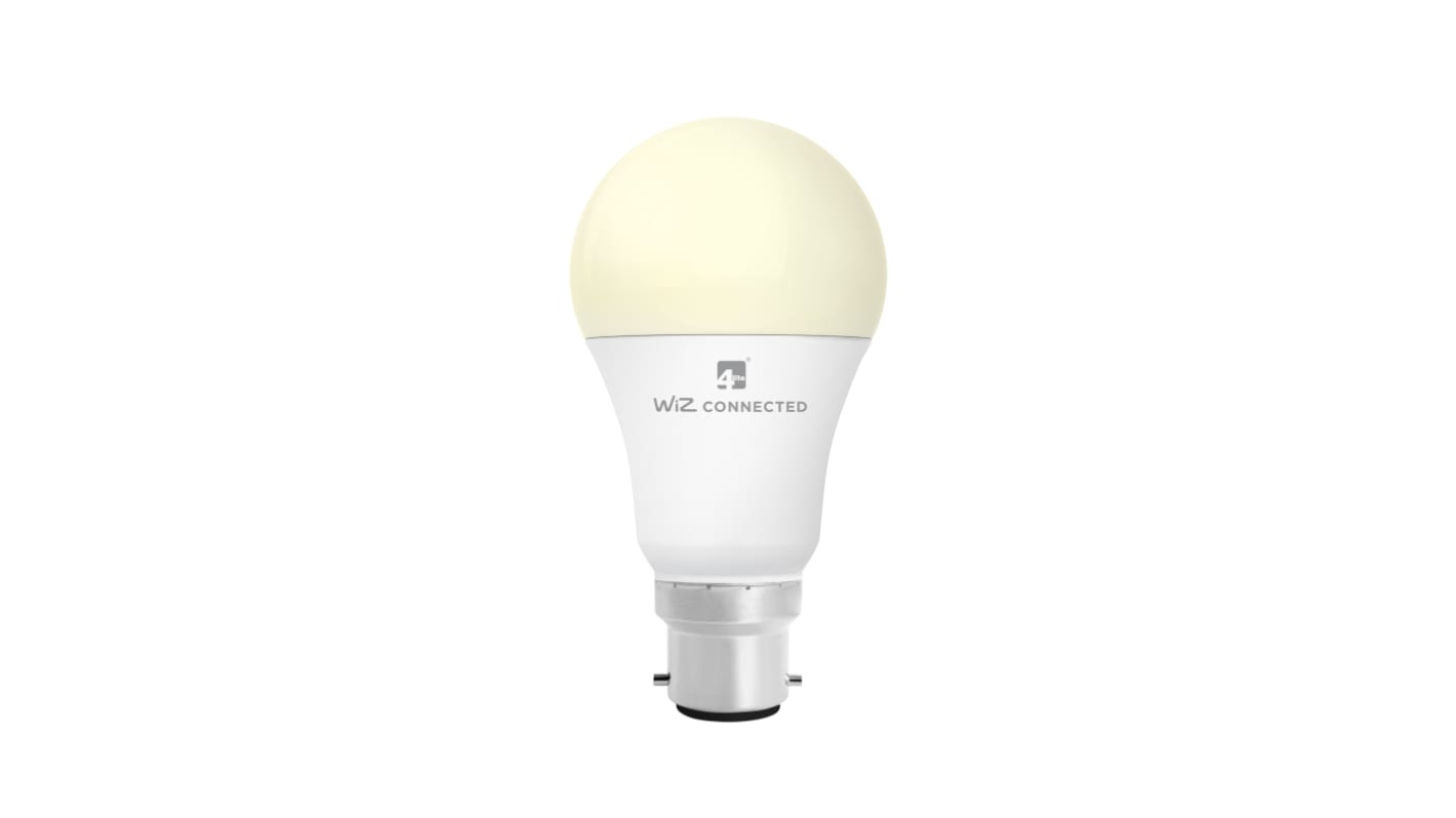 4lite UK 9 W B22 LED Smart Bulb, Warm White