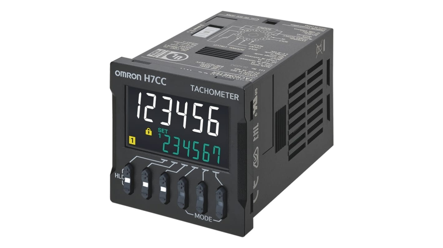 Rs-Online Contatore digitale Omron 50 → 60Hz display LCD 6 cifre 100 → 240 V c.a