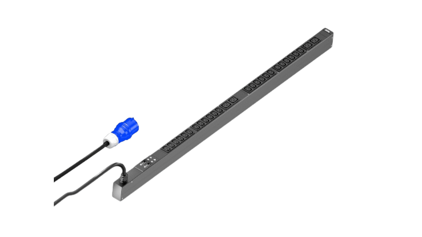 Rittal IEC C13, IEC C19 28 Gang Distribution Unit, 3m Cable, 32A, 230 V