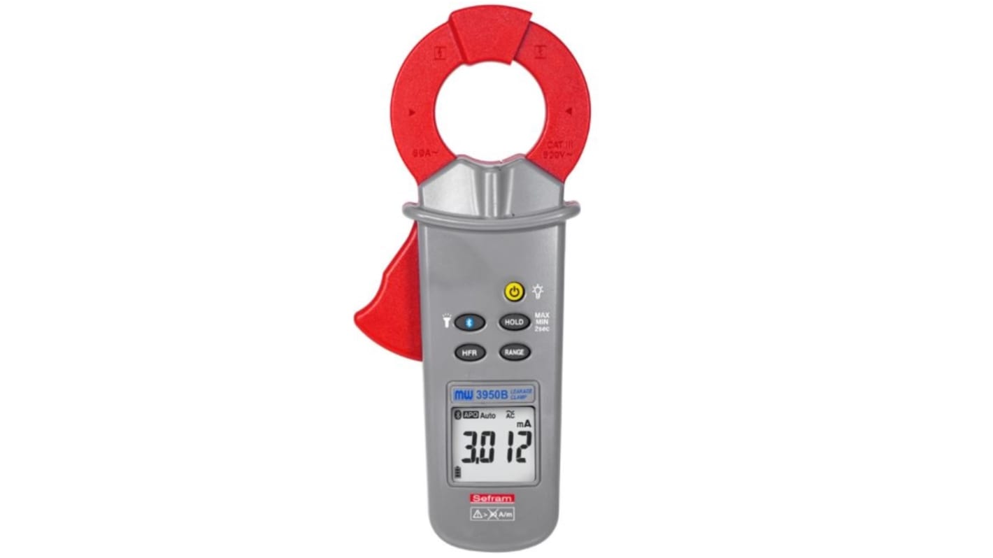 Sefram MW3950B Clamp Meter, Max Current 60A ac CAT III 600V