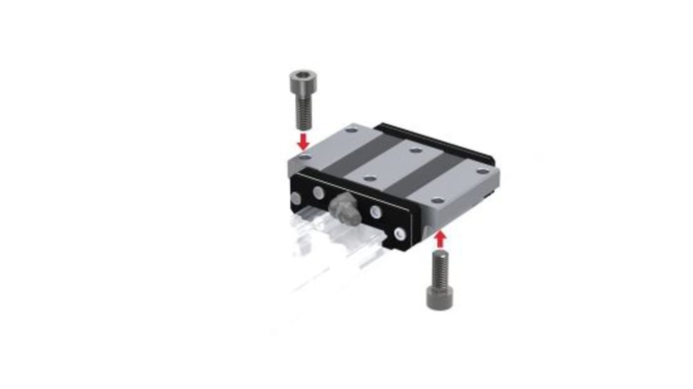 THK Linear Guide Carriage HRW, 8020N Dynamic Load, 37mm Rail Width