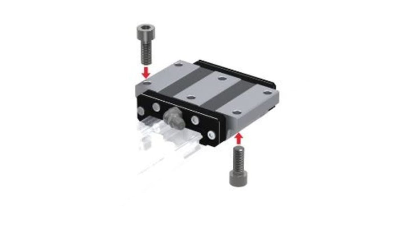 THK Linear Guide Carriage HRW, 8020N Dynamic Load, 37mm Rail Width