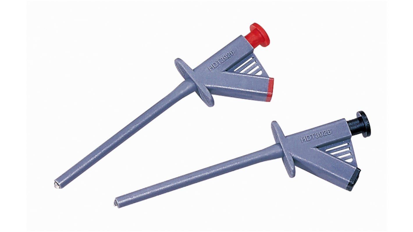 RS PRO 4mm Klemmprüfspitze Grau, Bronze Spitze, 1000V / 2A