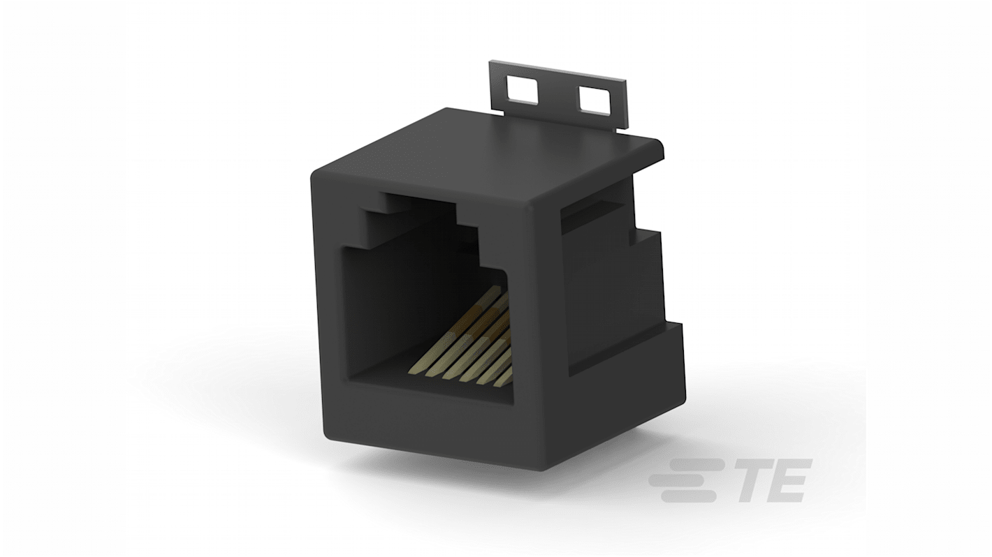 Conector RJ25 Hembra TE Connectivity serie 1-338086, de 6 vías