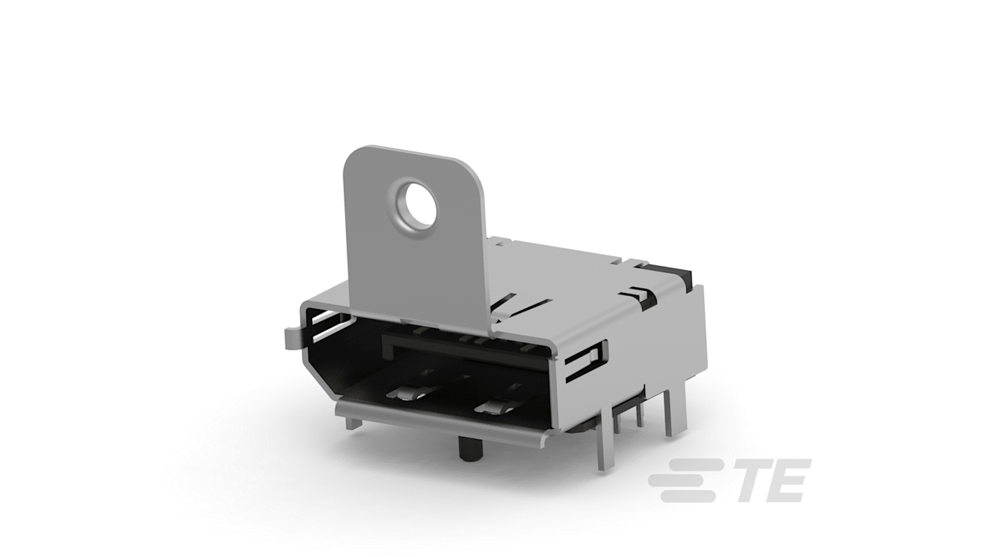 TE Connectivity 20 Way Female Right Angle HDMI Connector