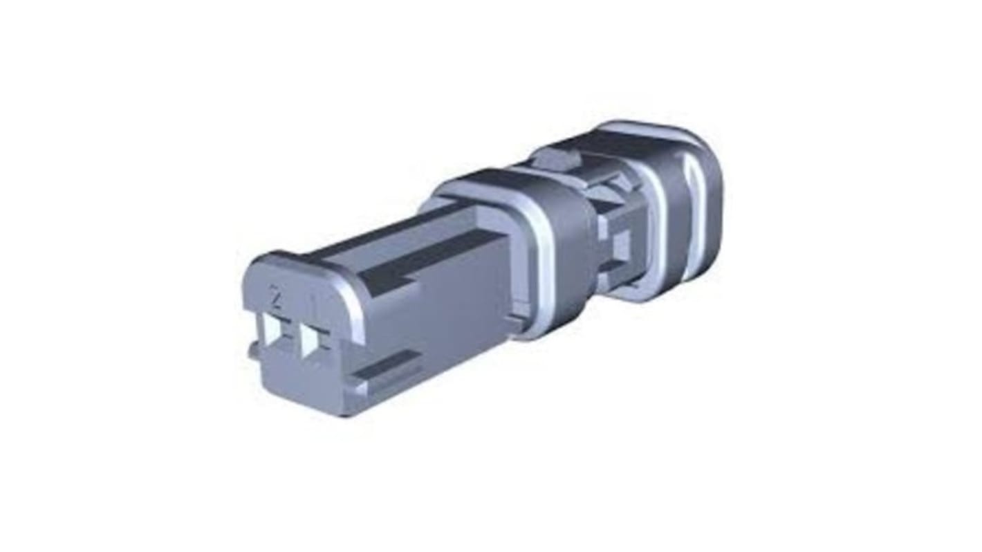 TE Connectivity, Nano MQS Female 2 Way Housing for Female Terminals for use with Female Terminals