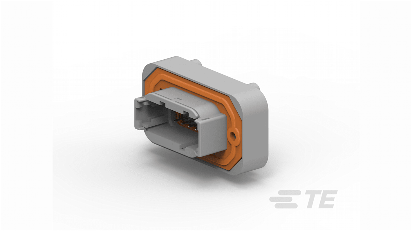 TE Connectivity DTM, 12P , 2 Rangées Connecteur automobile Mâle type Embase automobile