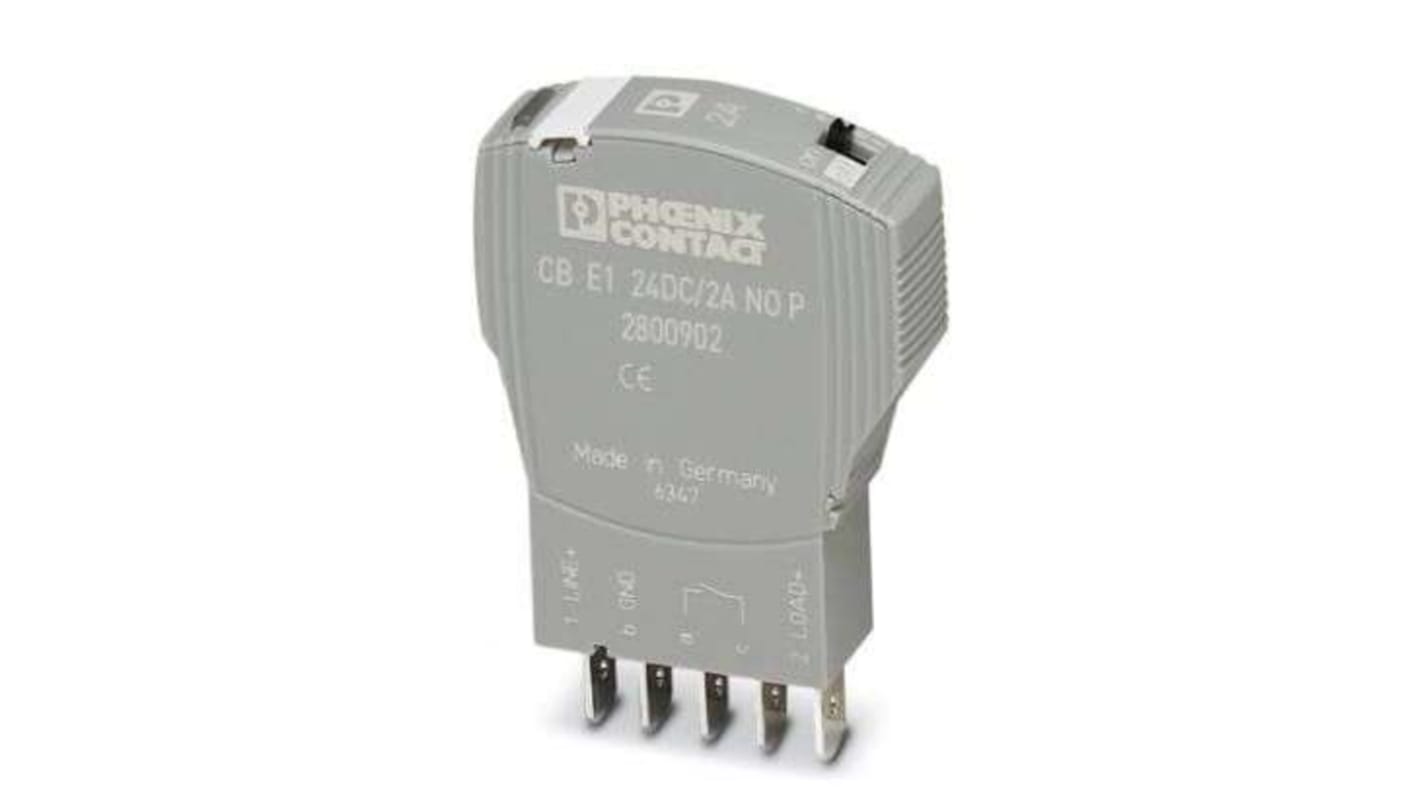 Phoenix Contact CB Electronic Circuit breaker 2A 24V CB E1, On Base Element