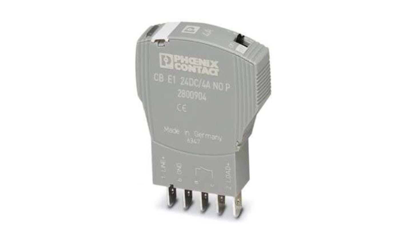 Phoenix Contact CB Electronic Circuit breaker 4A 24V CB E1, On Base Element