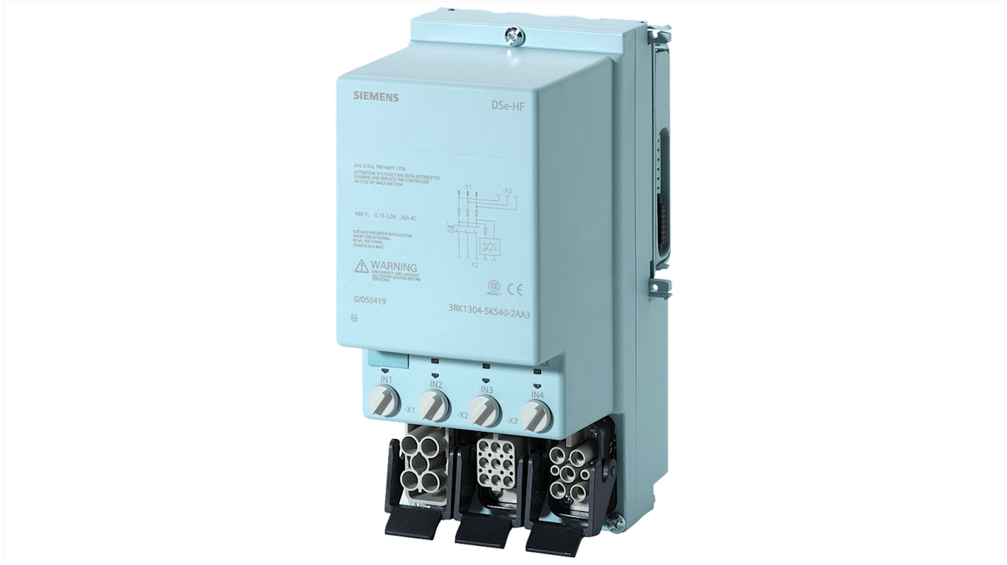 Démarreur moteur Direct, triphasé Siemens Et 200pro DSE HF, 0,9 kW 400 V c.a. 2 A