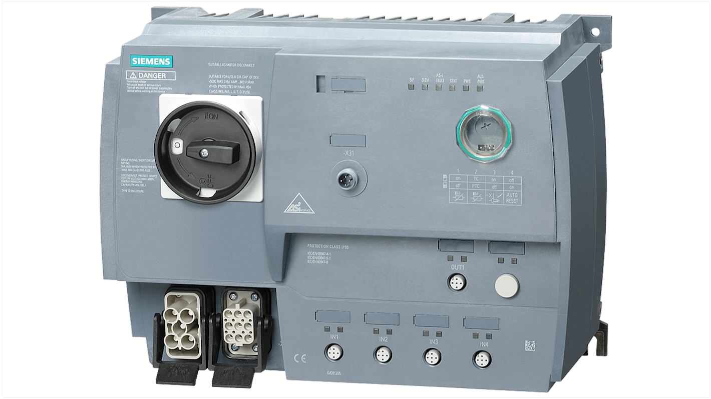 Siemens M200D Motorstarter 3-phasig 0,75 kW, 400 V ac / 2 A