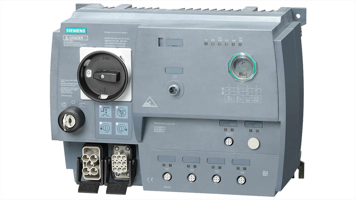 Démarreur moteur Direct, triphasé Siemens M200D, 0,75 kW 400 V c.a. 2 A