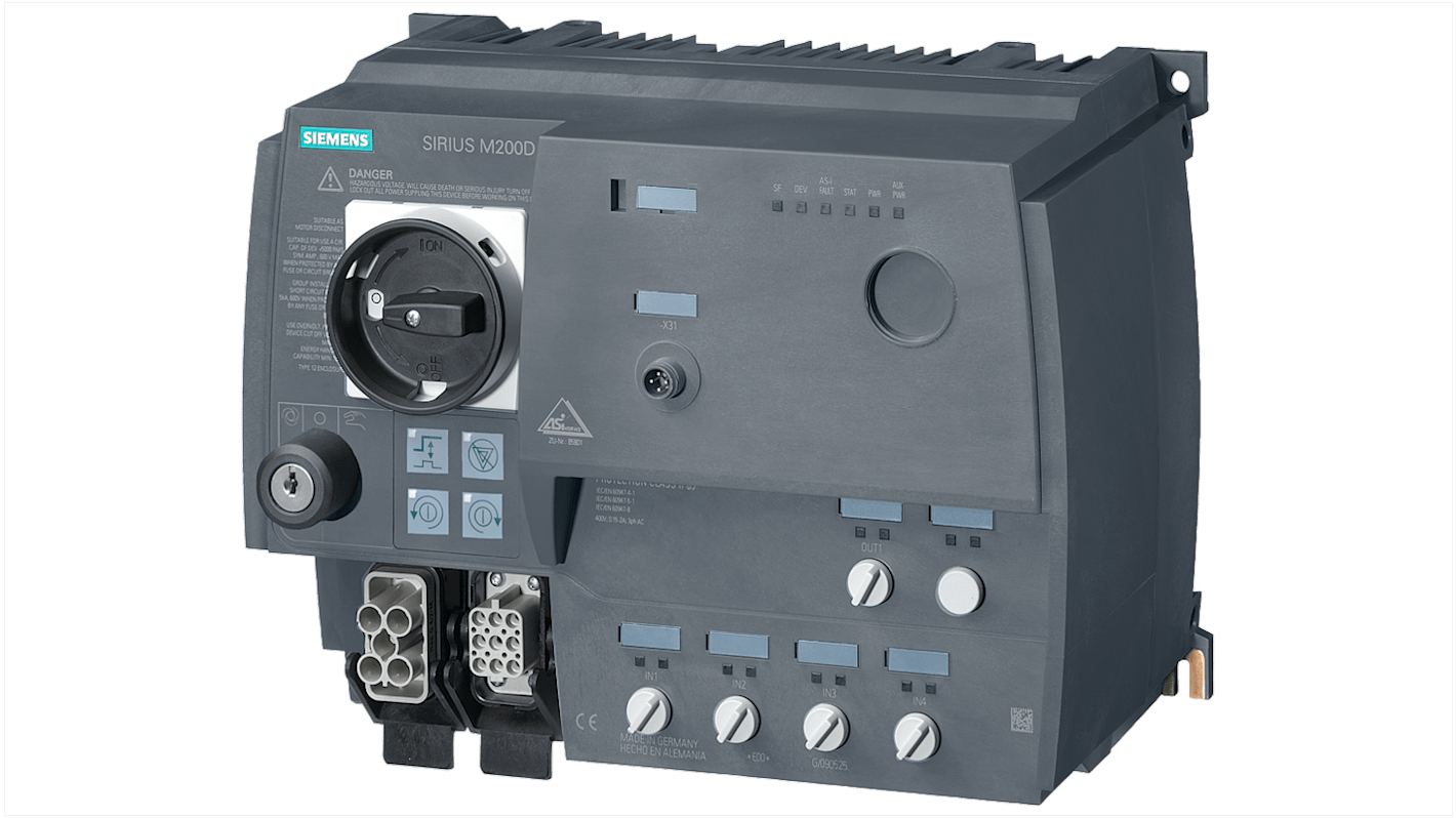 Siemens M200D Motorstarter 3-phasig 5,5 kW, 400 V ac / 12 A