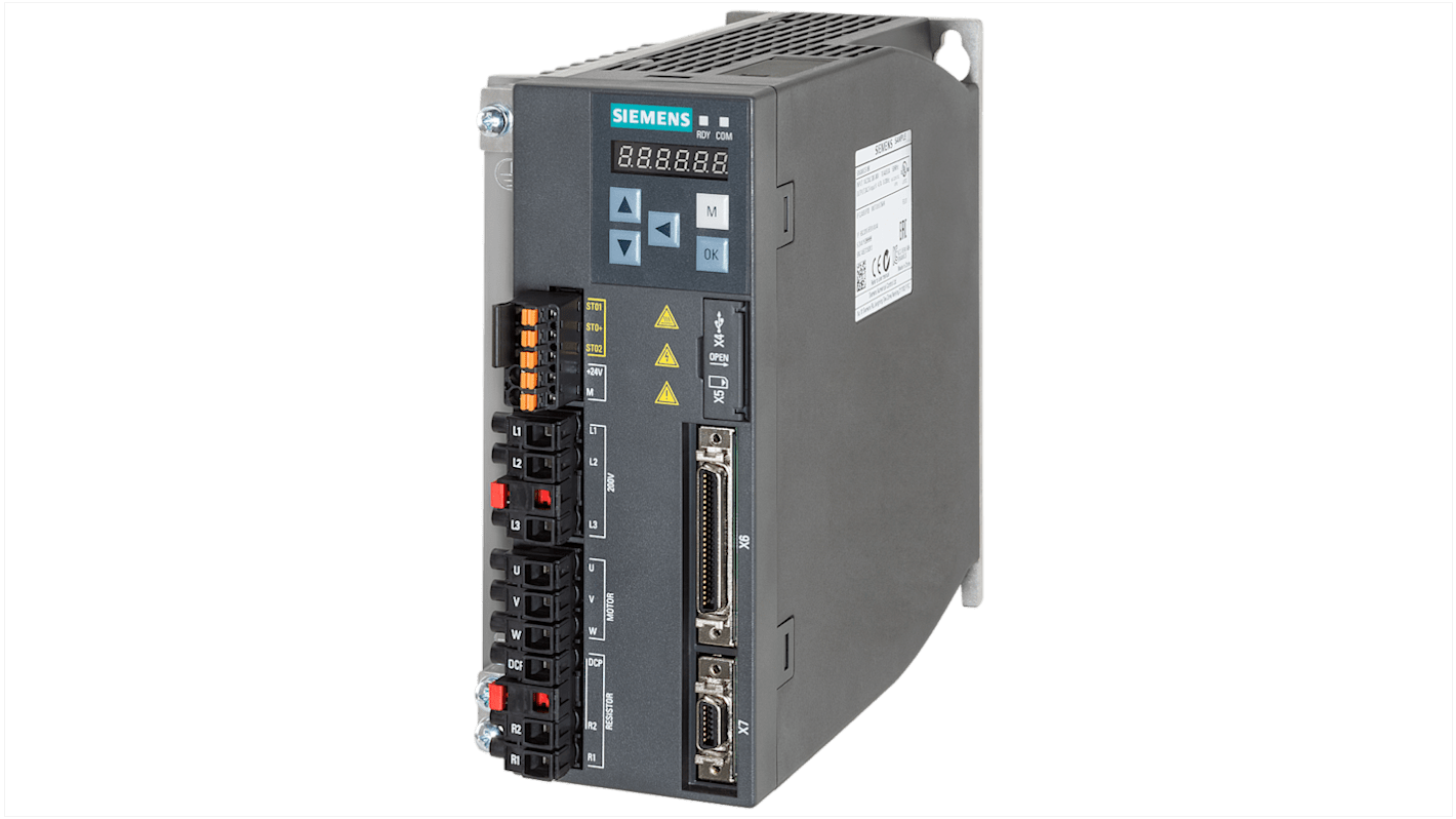 Siemens Inverter Drive, 1.5 kW, 3 Phase, 240 V ac, 10.6 A, 6SL3210 Series