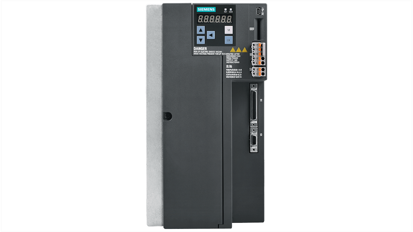 Variateur de fréquence Siemens 6SL3210, 5 kW 480 V c.a. 3 phases, 12,6 A, 66Hz
