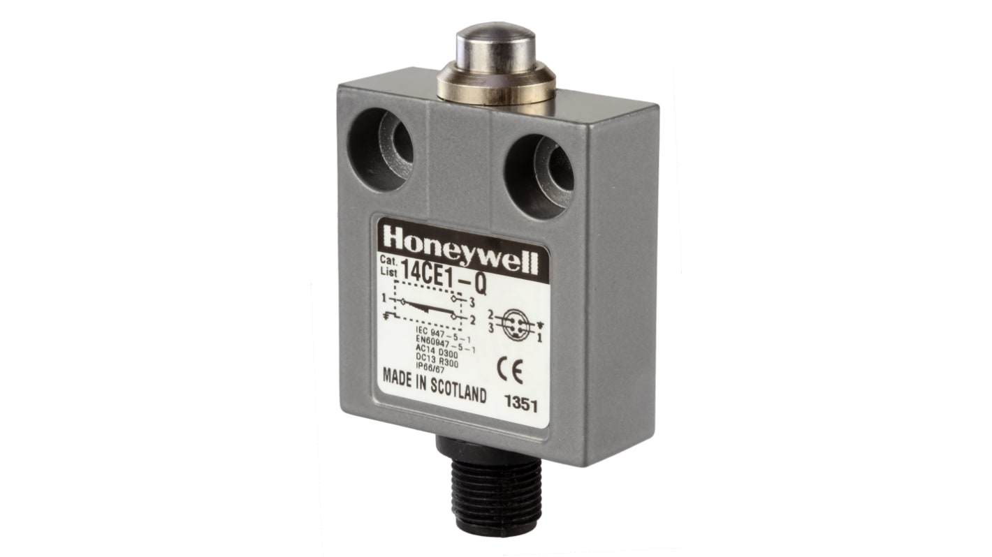 Wyłącznik krańcowy typ Trzpień Honeywell 1NC/1NO Działanie natychmiastowe 3A 125/250V ac IP65, IP66, IP67, IP68