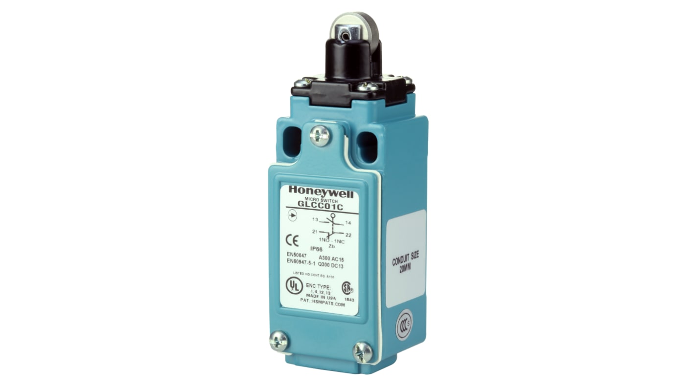 Wyłącznik krańcowy typ Rolkowy trzpień obrotowy Honeywell 1NC/1NO Działanie natychmiastowe 10A 300V ac IP66
