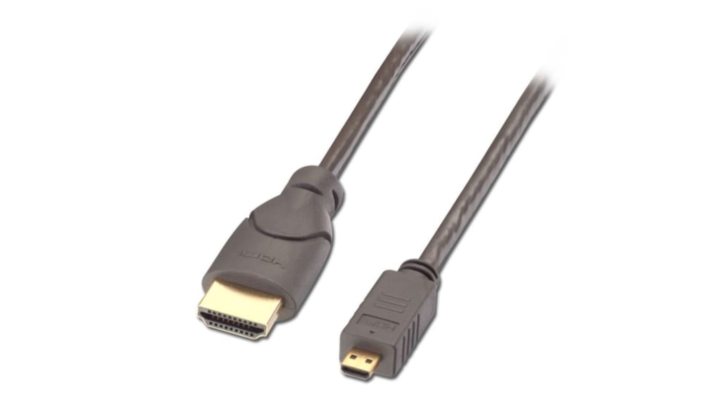 Cable HDMI Gris Lindy Electronics, con. A: HDMI Macho, con. B: HDMI Macho, long. 1m