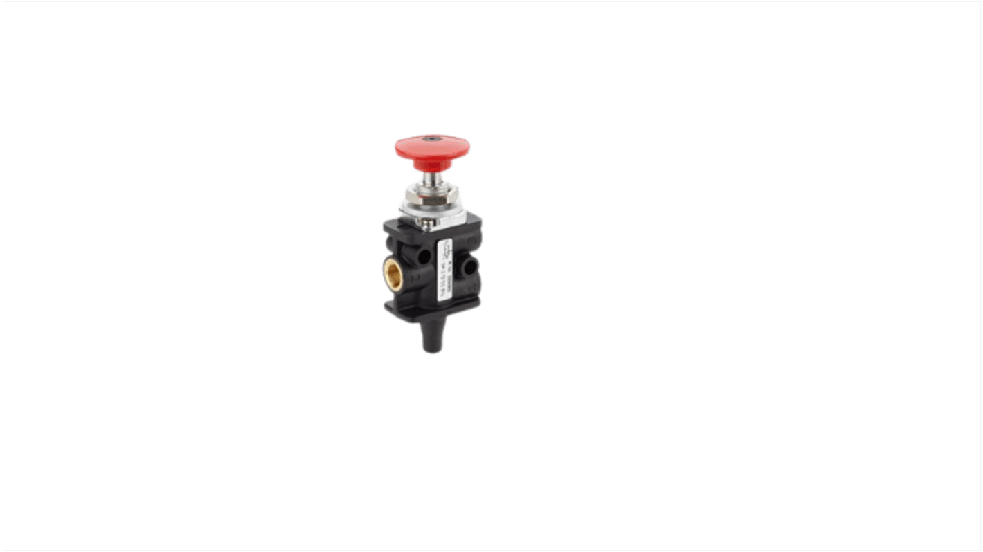 Valvola meccanica Norgren, 3/2, con Pulsante, G 1/8