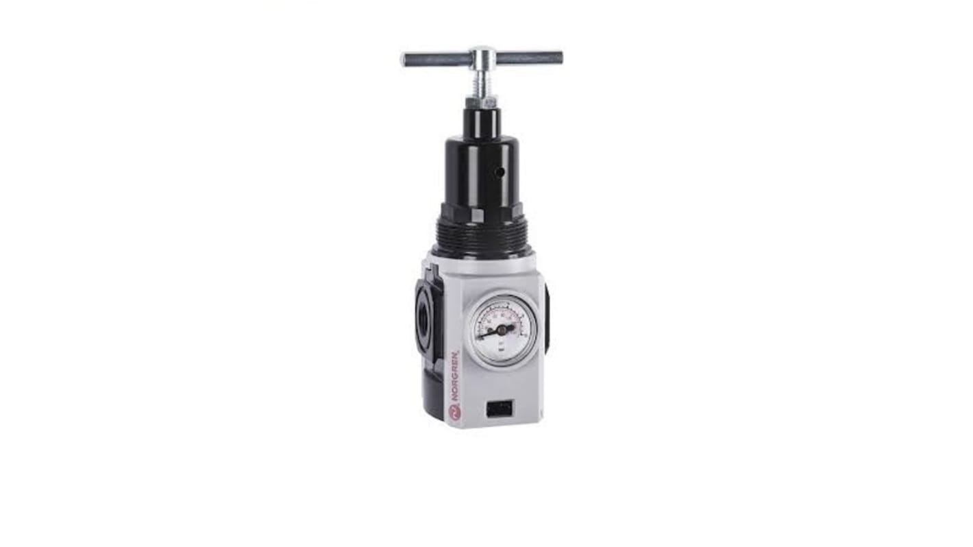 Norgren G 1/4 Pneumatic Regulator - 0.3bar to 10bar, 20bar max. input