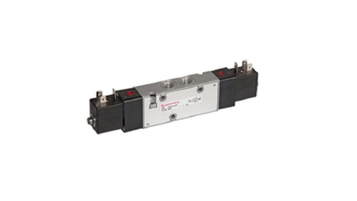 Norgren 5/2 Pneumatic Solenoid Valve - Solenoid/Solenoid G 1/4 V61 Series 24V dc, V61B511A-A213J