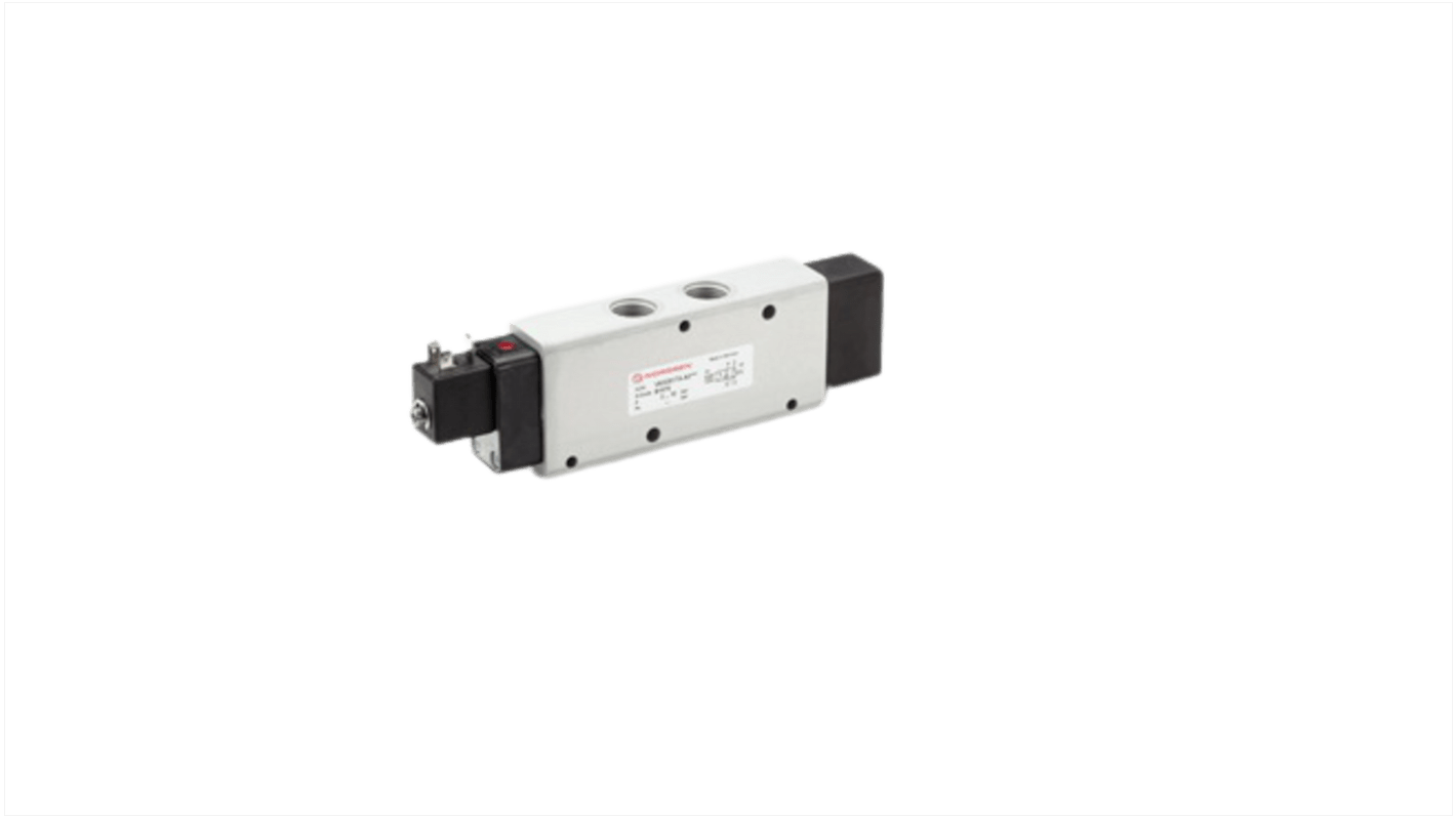 Norgren V63 Pneumatik-Magnetventil Inline G1/2, Magnet/Feder-betätigt 24V dc