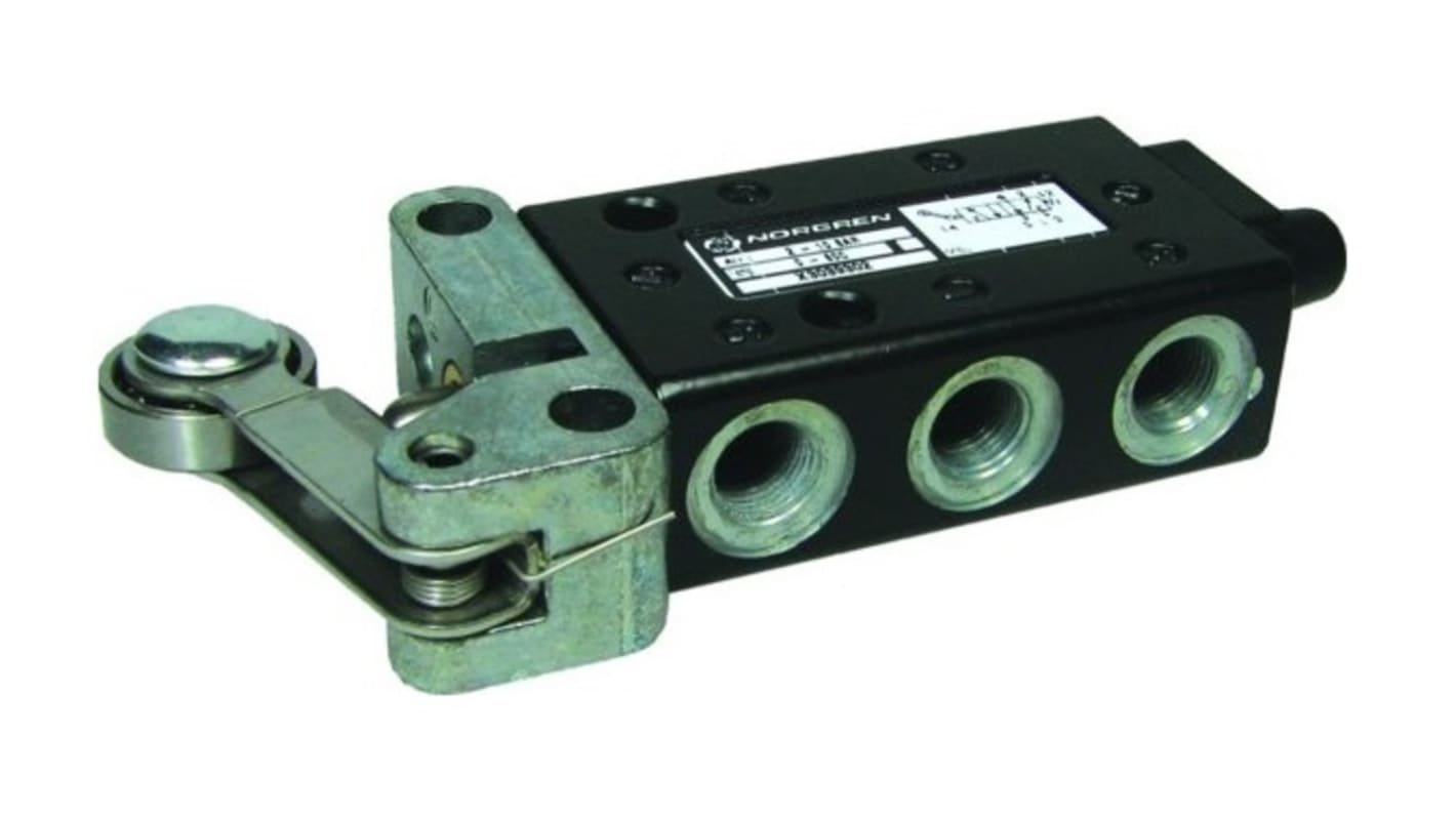 Norgren Roller Lever Pneumatic Relay Mechanical Valve X303 Series, 2.5mm, III B