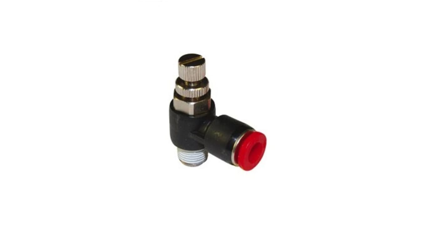 Norgren Pneutic C Series Threaded Flow Controller, 8mm Tube Inlet Port x 8mm Tube Outlet Port