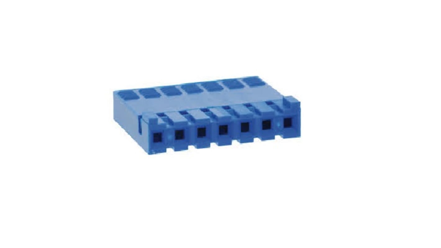 Amphenol FCI, Dubox Female Crimp Connector Housing, 2.54mm Pitch, 7 Way, 1 Row