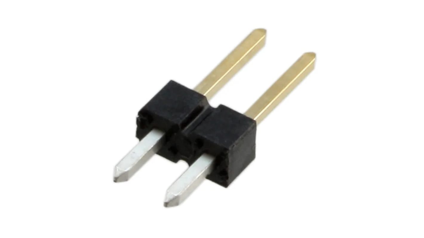 Złącze szpilkowe 2-pinowe raster: 2.54mm -rzędowe Amphenol Communications Solutions Przewlekany