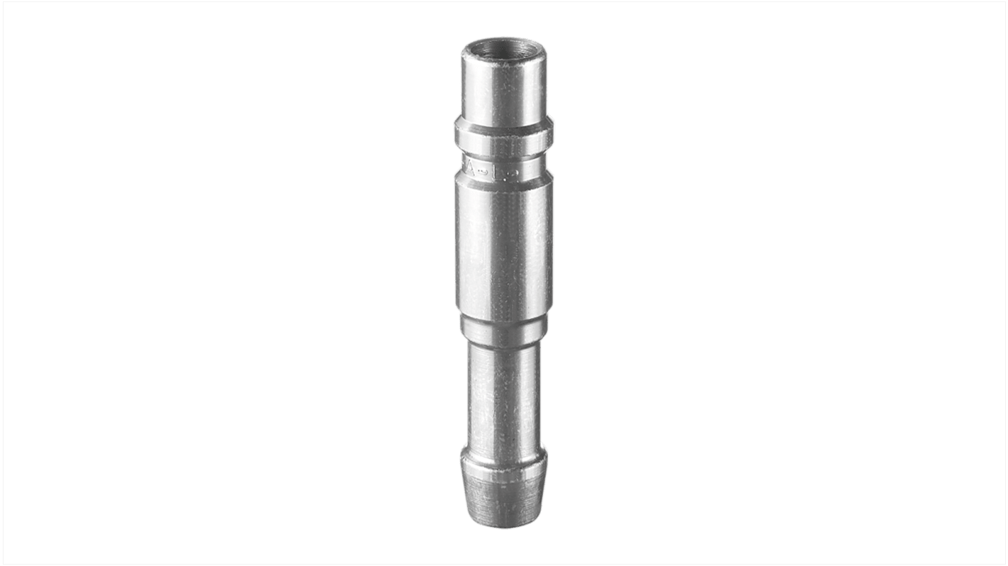PREVOST Treated Steel Plug for Pneumatic Quick Connect Coupling, 16mm Hose Barb